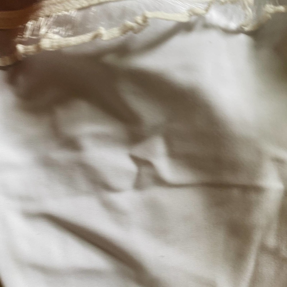 White Delicate Off Shoulder Ruffle Bikini - Picture 6 of 10